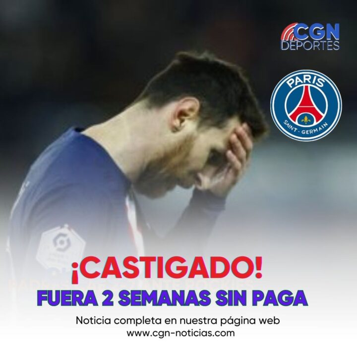 El PSG deja sin sueldo a Messi por dos semanas