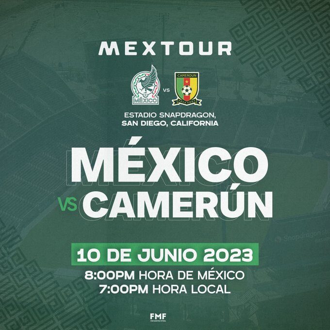 ¡El Tri jugará en San Diego!