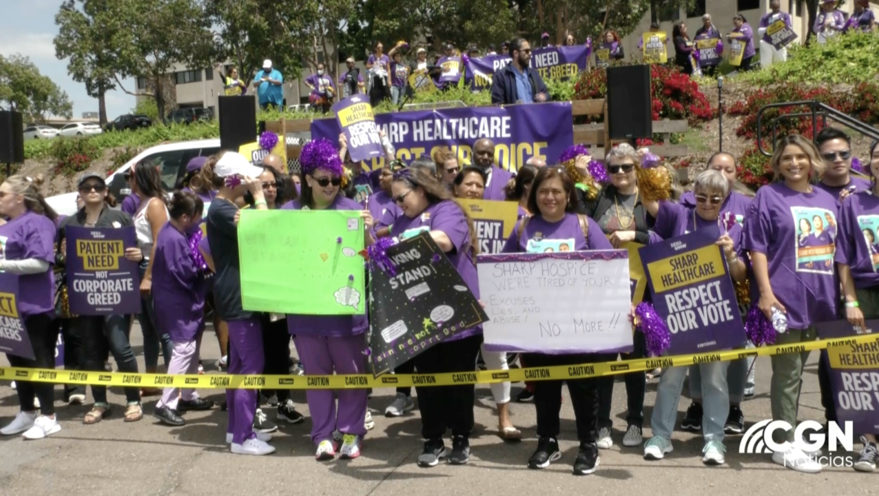 Trabajadores de Hospital en San Diego luchan por mejores condiciones