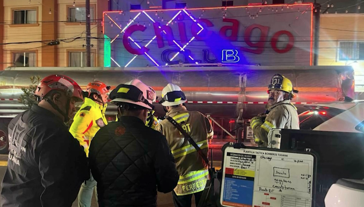 Se incendia bar “Chicago” en centro de Tijuana