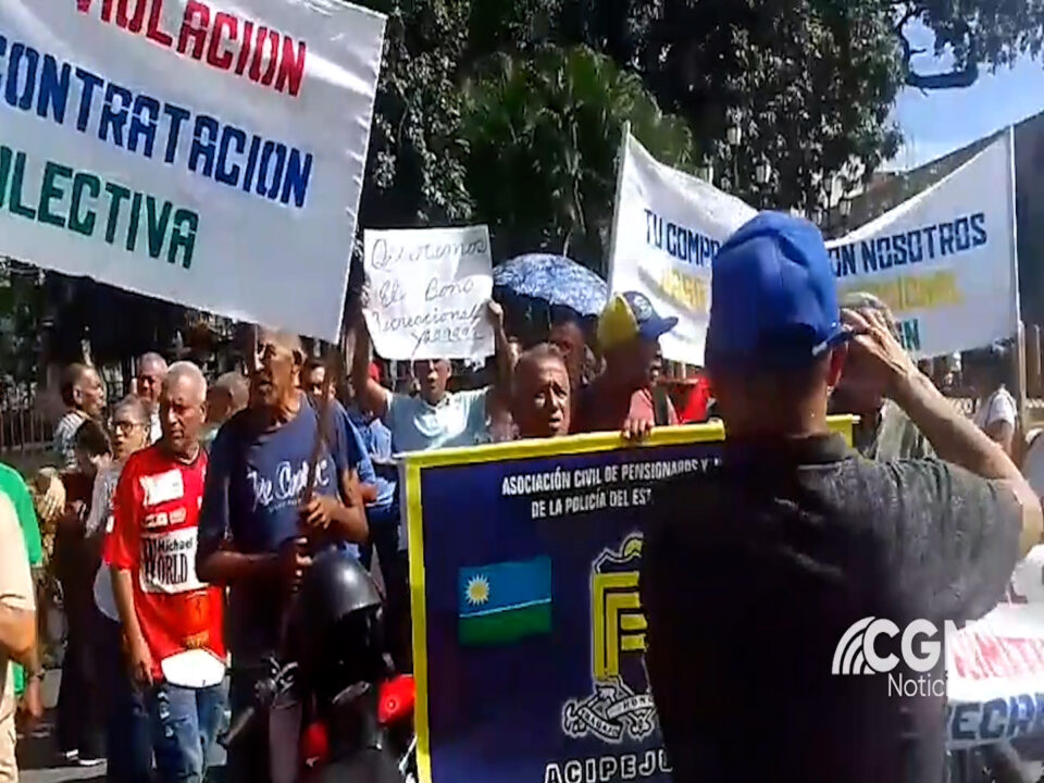 Jubilados exigen pensiones dignas