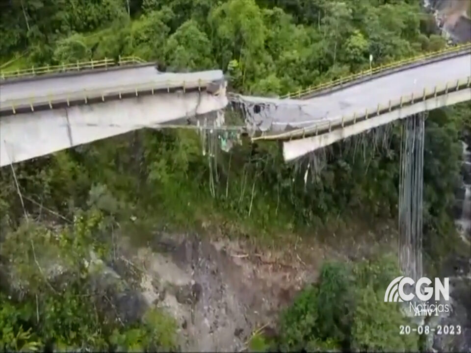 Un año tardaría la reconstrucción del puente Los Grillos. Afectado por el sismo y aislando comunidades  