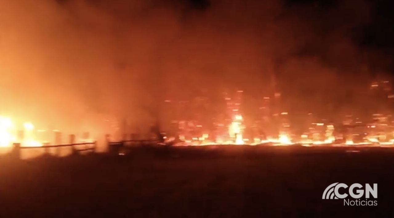 Criminales ocasionaron gran incendio en Cundinamarca, Colombia  