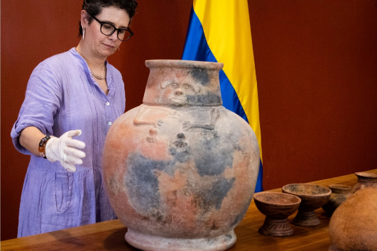12 piezas precolombinas fueron regresadas a Colombia desde Costa Rica 