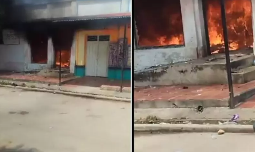 Incendios y saqueos se presentaron luego de elecciones regionales en Colombia 