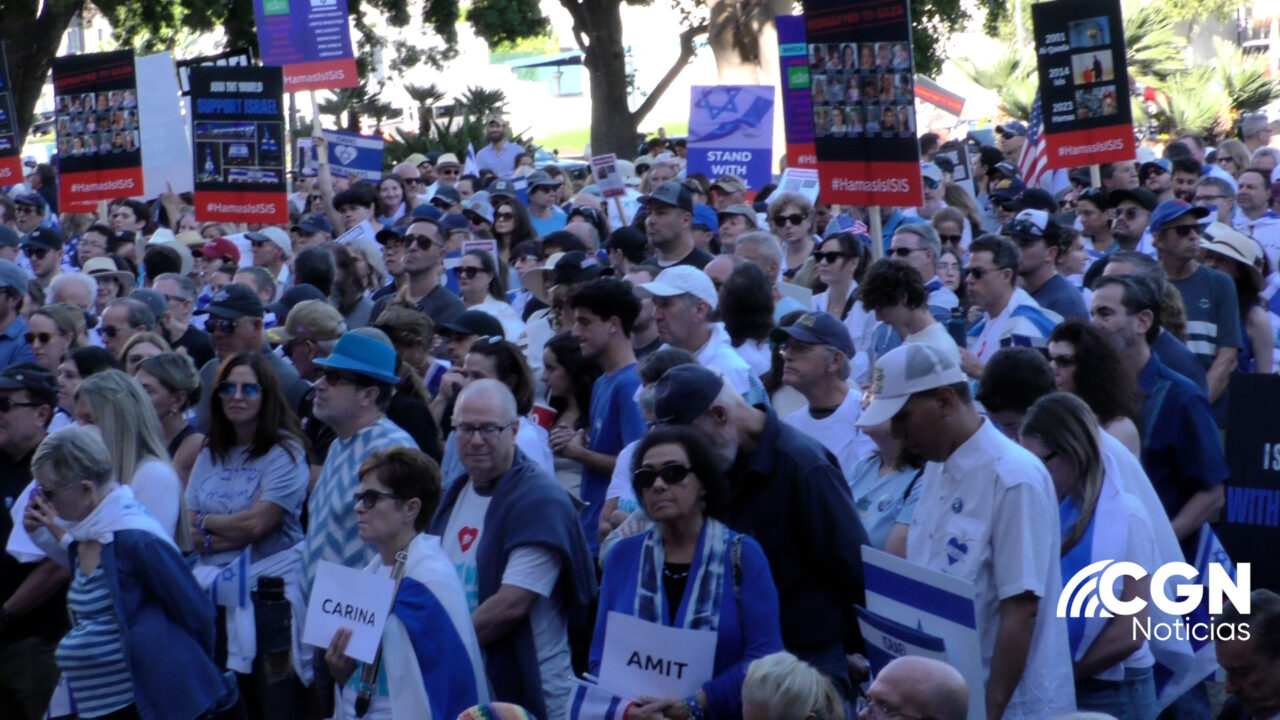 Manifestantes Pro-Israel se manifestaron en San Diego