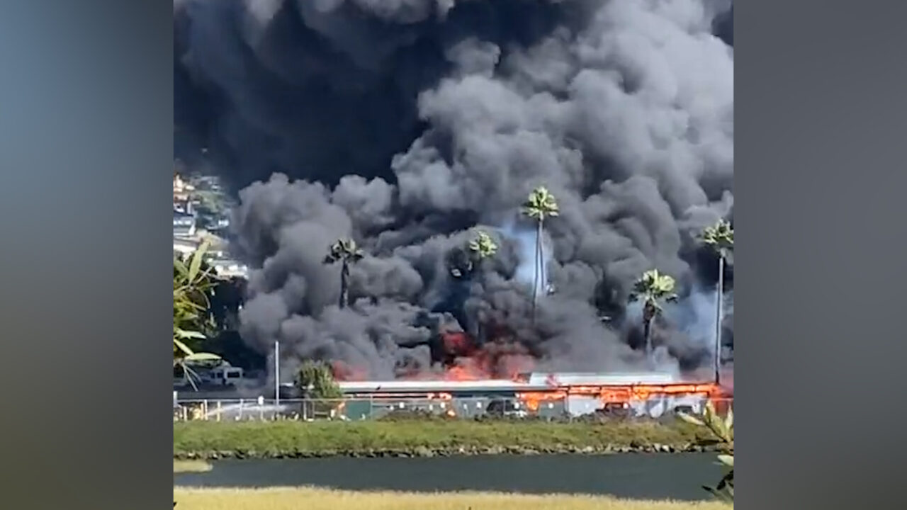 Incendio en Mission Bay
