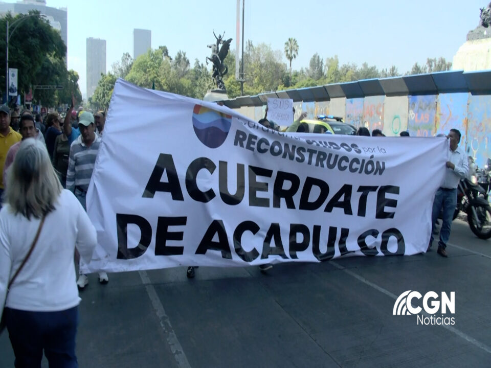 Damnificados del huracán Otis, llegaron a la CDMX para exigir recursos para Guerrero