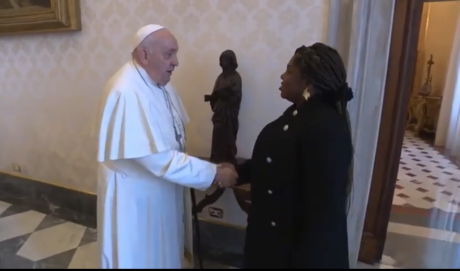 Francia Márquez visitó al papa Francisco en el Vaticano  