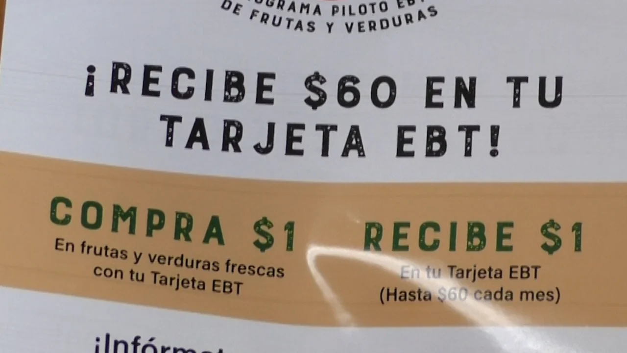 Hasta 60 dólares extra por compras de frutas y vegetales con CalFresh