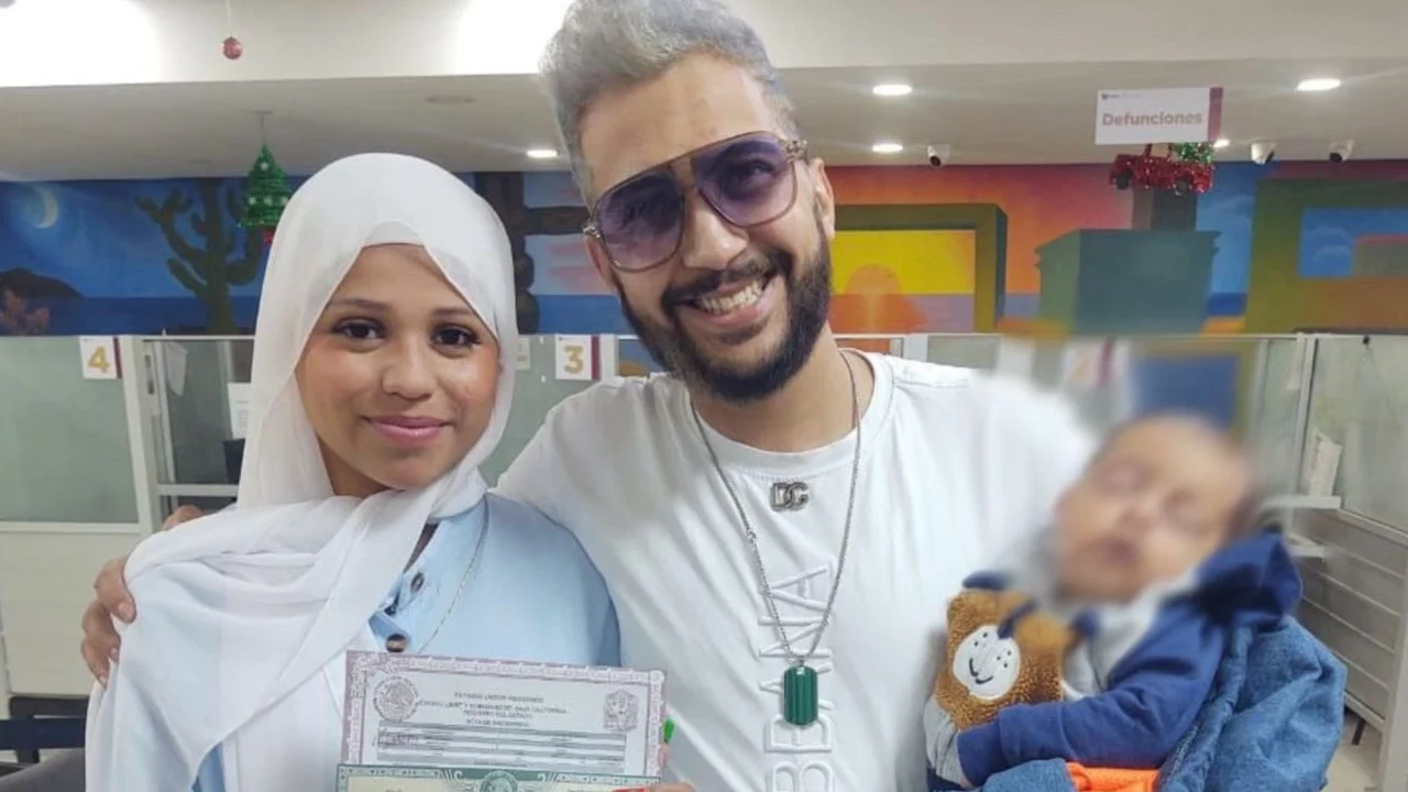 Pareja México-Palestina obtiene acta de nacimiento de su bebé en Tijuana
