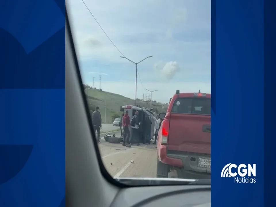 Accidente en carretera Tijuana - Rosarito