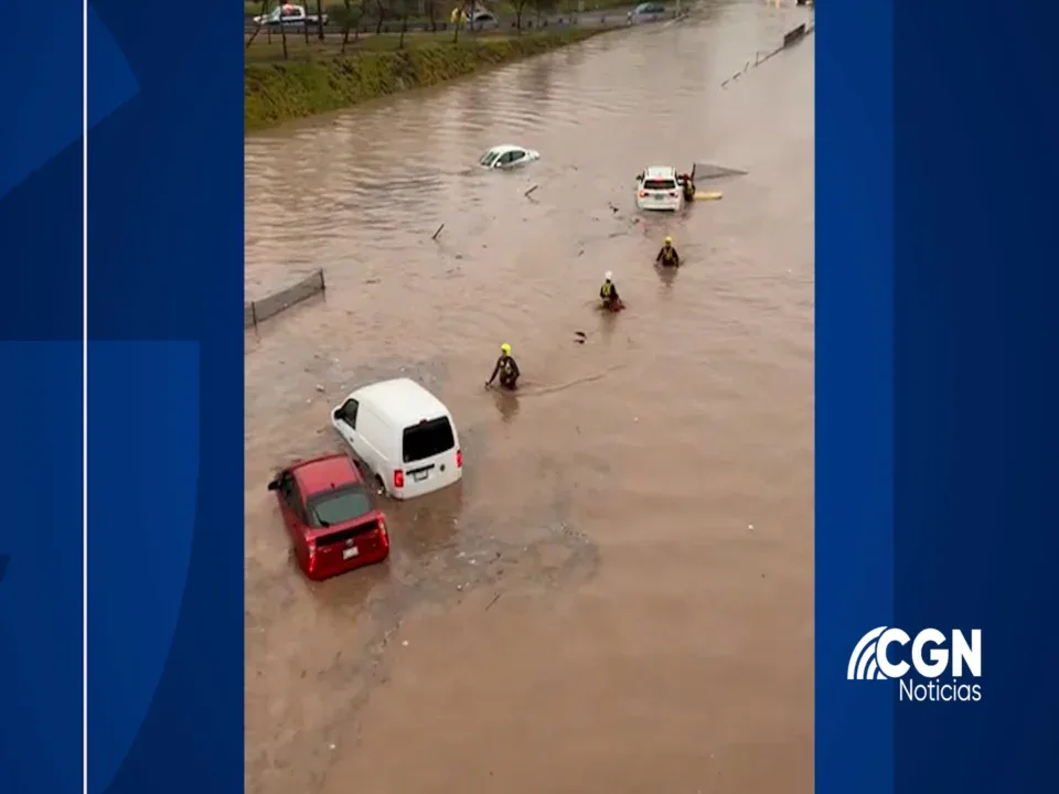Lluvias en Tijuana provocan caos en la ciudad