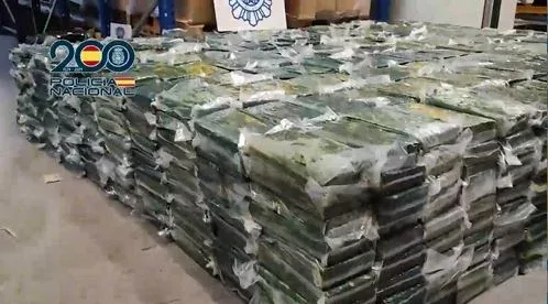 Policía española incautó 2,5 toneladas de cocaína proveniente de Colombia  