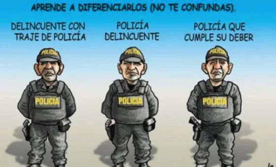 Policía peruana amenaza por caricatura realizada a la institución