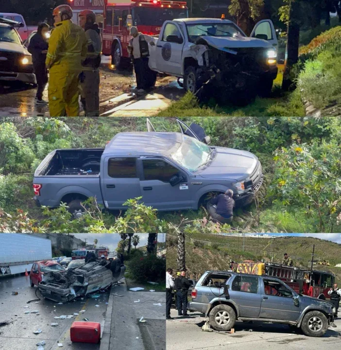 Se registran 4 accidentes automovilísticos por lluvias en Tijuana
