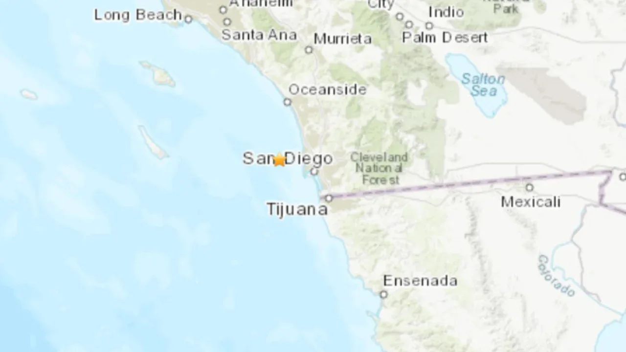 Se registra sismo en San Diego de 3.3, ¿lo sentiste?
