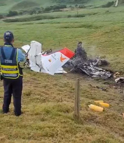 Grave accidente de avioneta ambulancia en Antioquia, los cuatro tripulantes fallecieron  