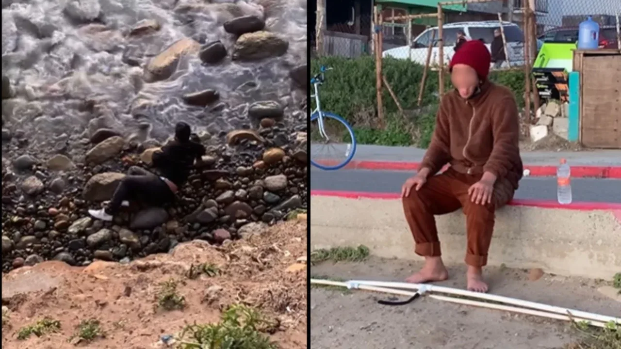 VIDEO: Joven empuja a hombre a un acantilado en Playas de Tijuana