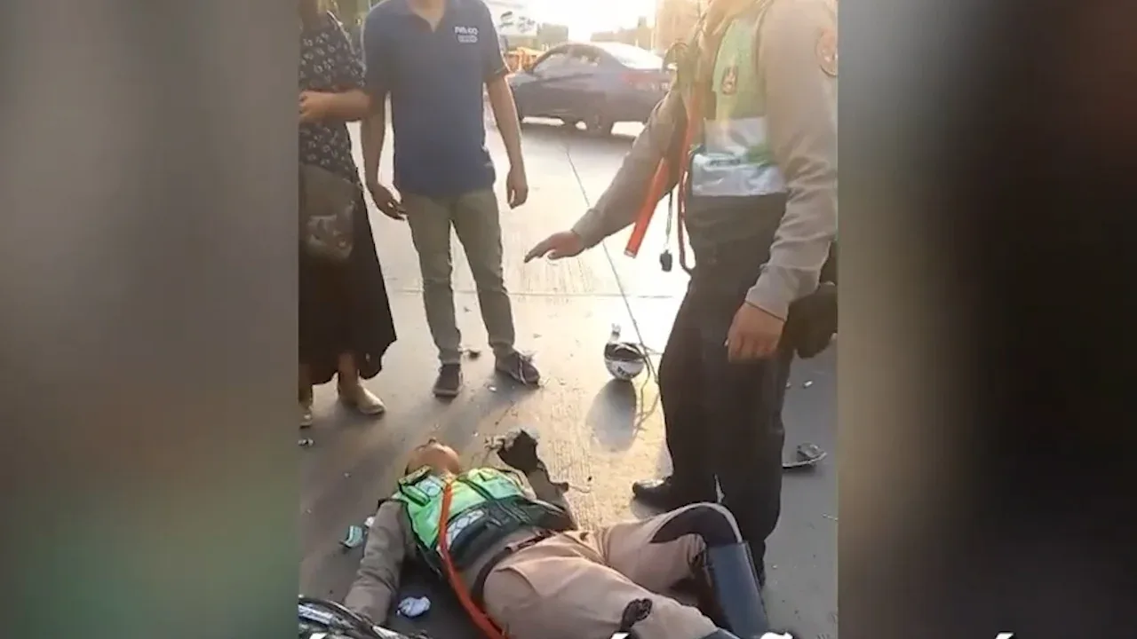Atropellan a policía de tránsito en pleno operativo 