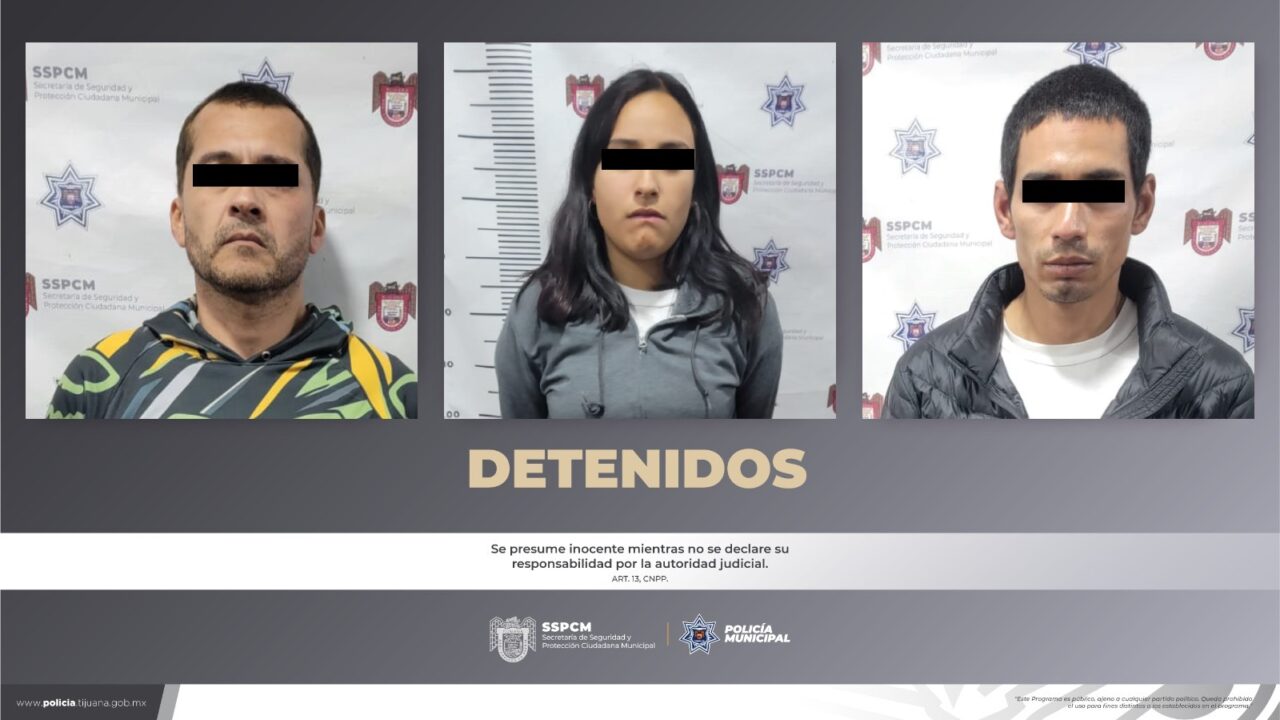 Capturan en Tijuana a estadounidenses tras asaltar con violencia a un ciudadano