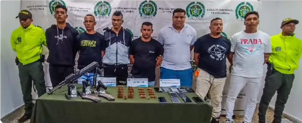 Capturados siete delincuentes que pretendían cometer una masacre en Barranquilla, se hicieron pasar como turistas 