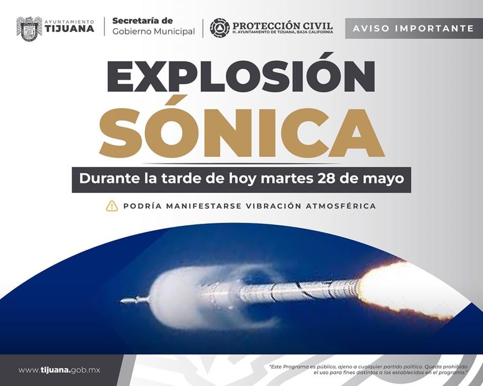 Alerta en Tijuana por vibraciones atmosféricas producidas por lanzamiento de cohete de SpaceX