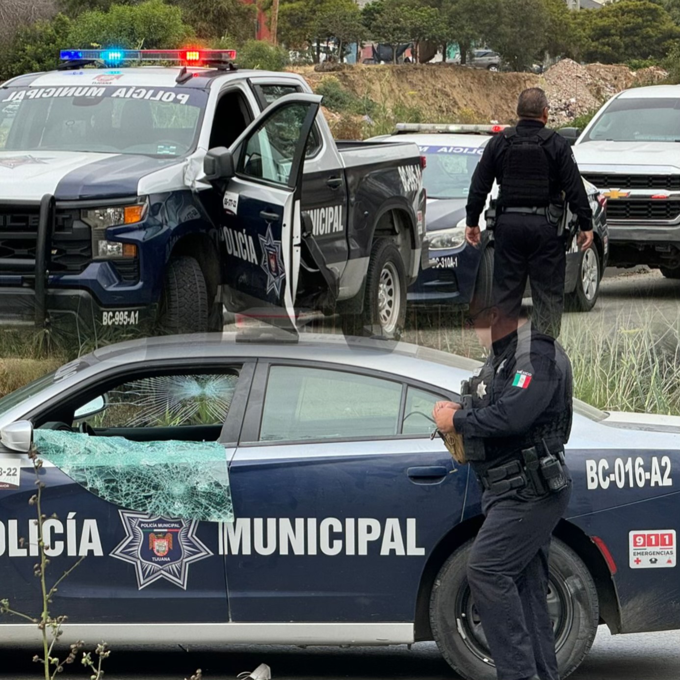 Mujer roba patrulla de la policía municipal en Delegación de Playas