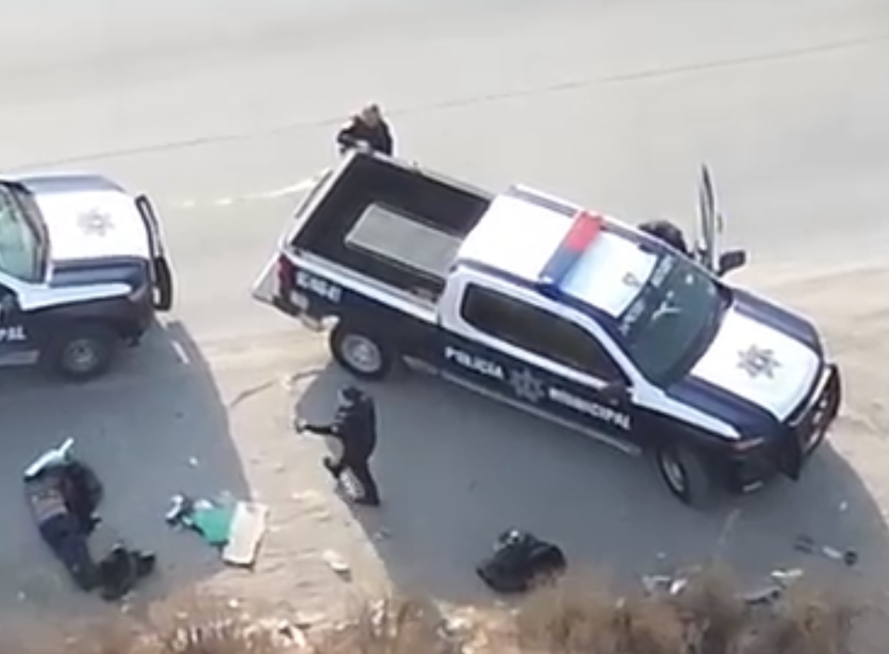 Hallan restos humanos en avenida principal de Tijuana