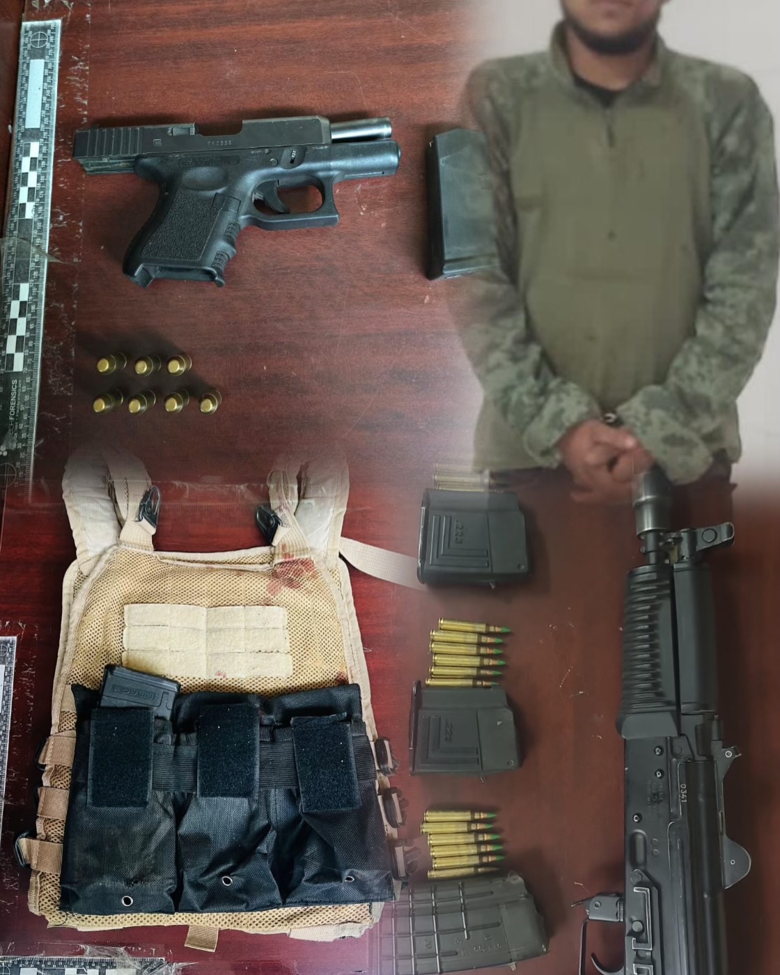 Vinculado a proceso hombre que fue detenido con armamento en La Rumorosa 