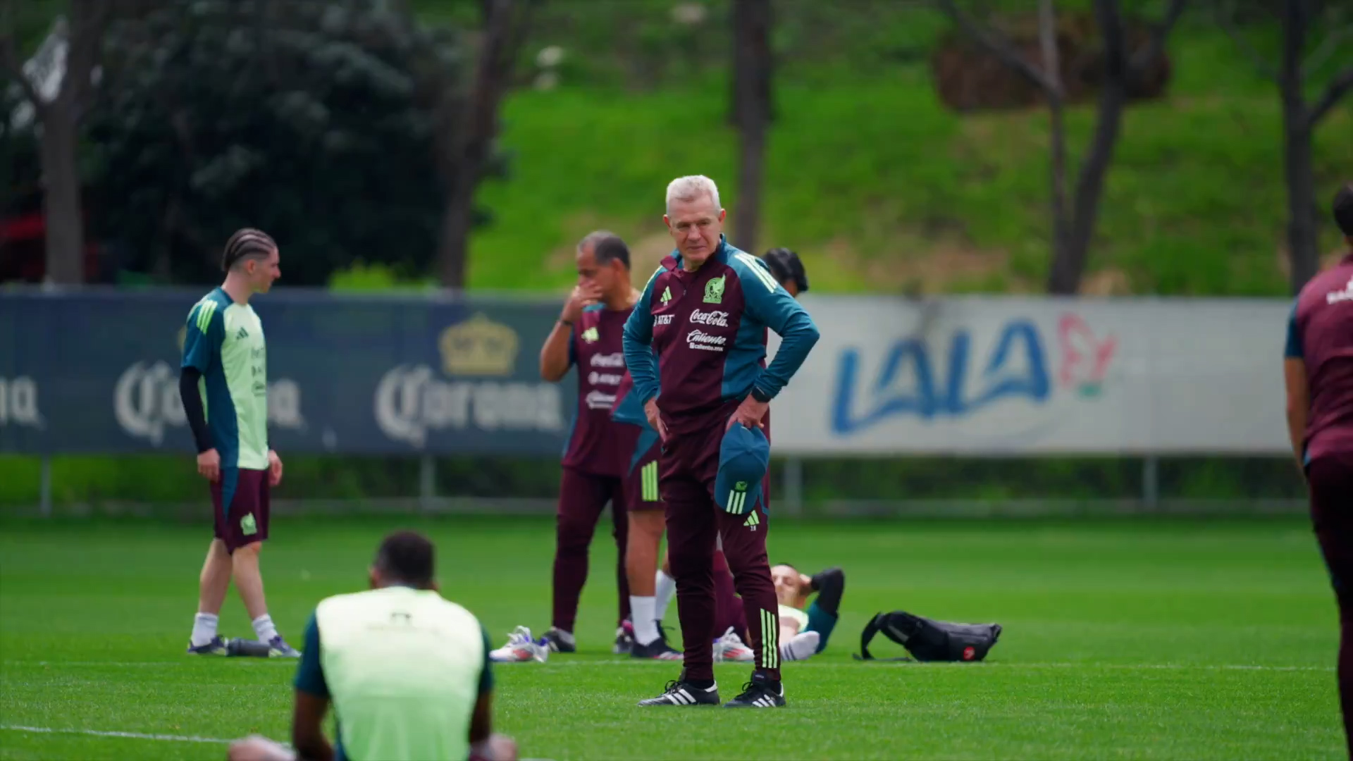 Primer entrenamiento del Vasco con México