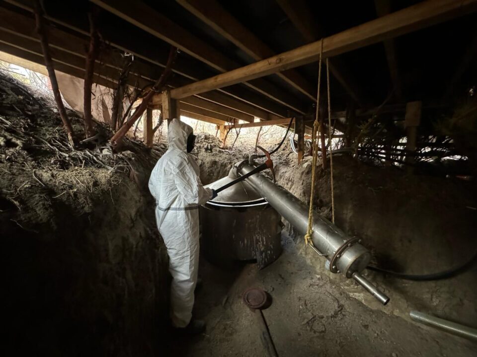 Aseguran un narcolaboratorio en Tecate; se encontraba a ras de suelo 
