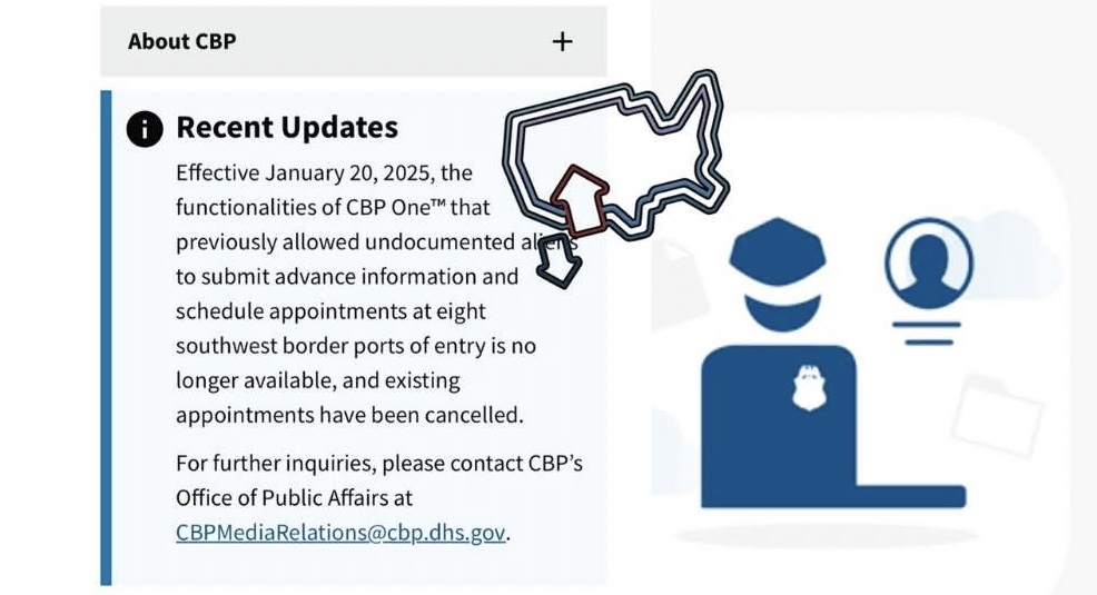‼️CBP One cancela citas de asilo en la frontera suroeste, generando incertidumbre entre migrantes