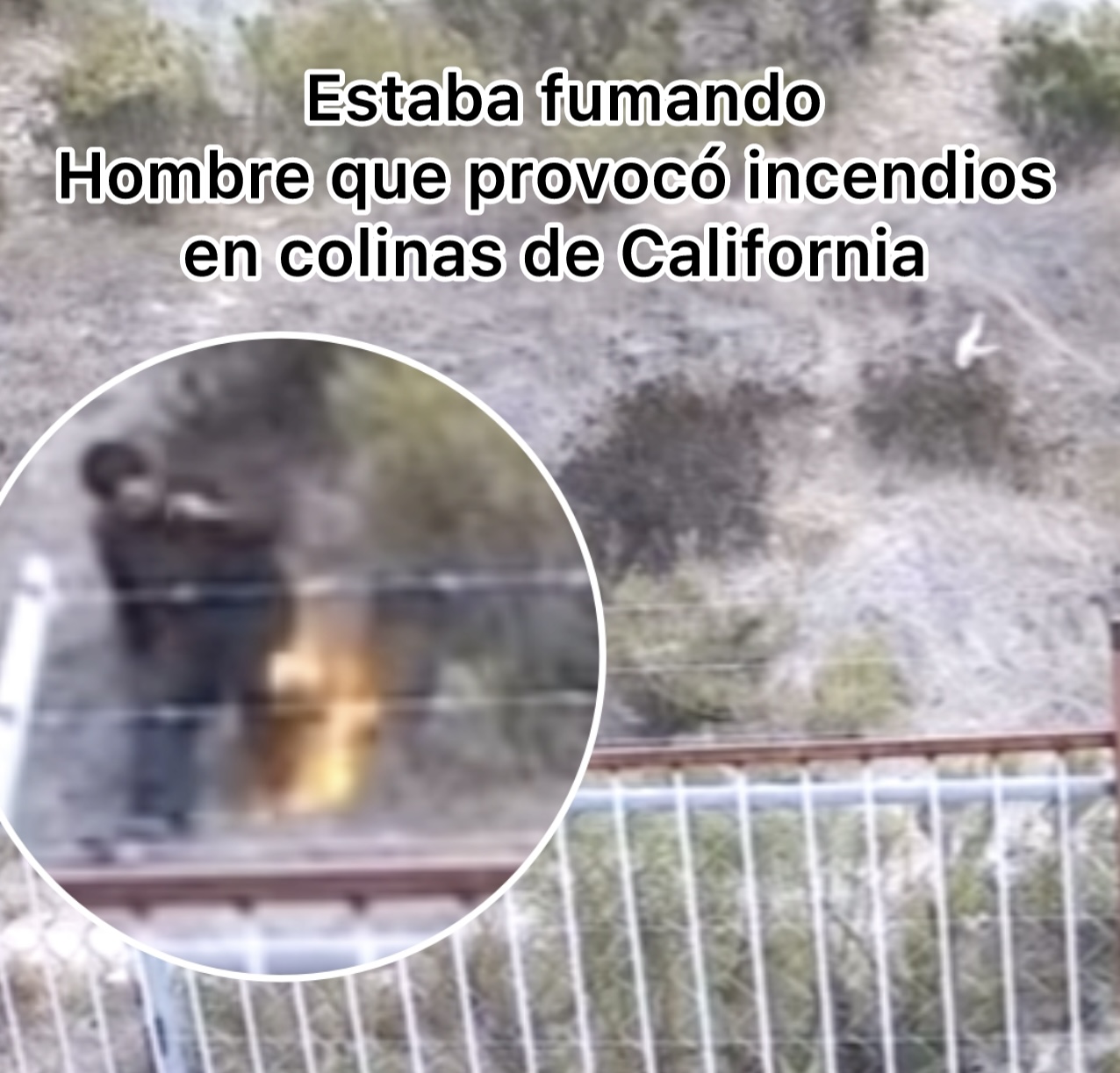 🚨 Incendio en Colinas de California: vecinos proporcionan evidencia que sugiere fue provocado por un hombre que fumaba