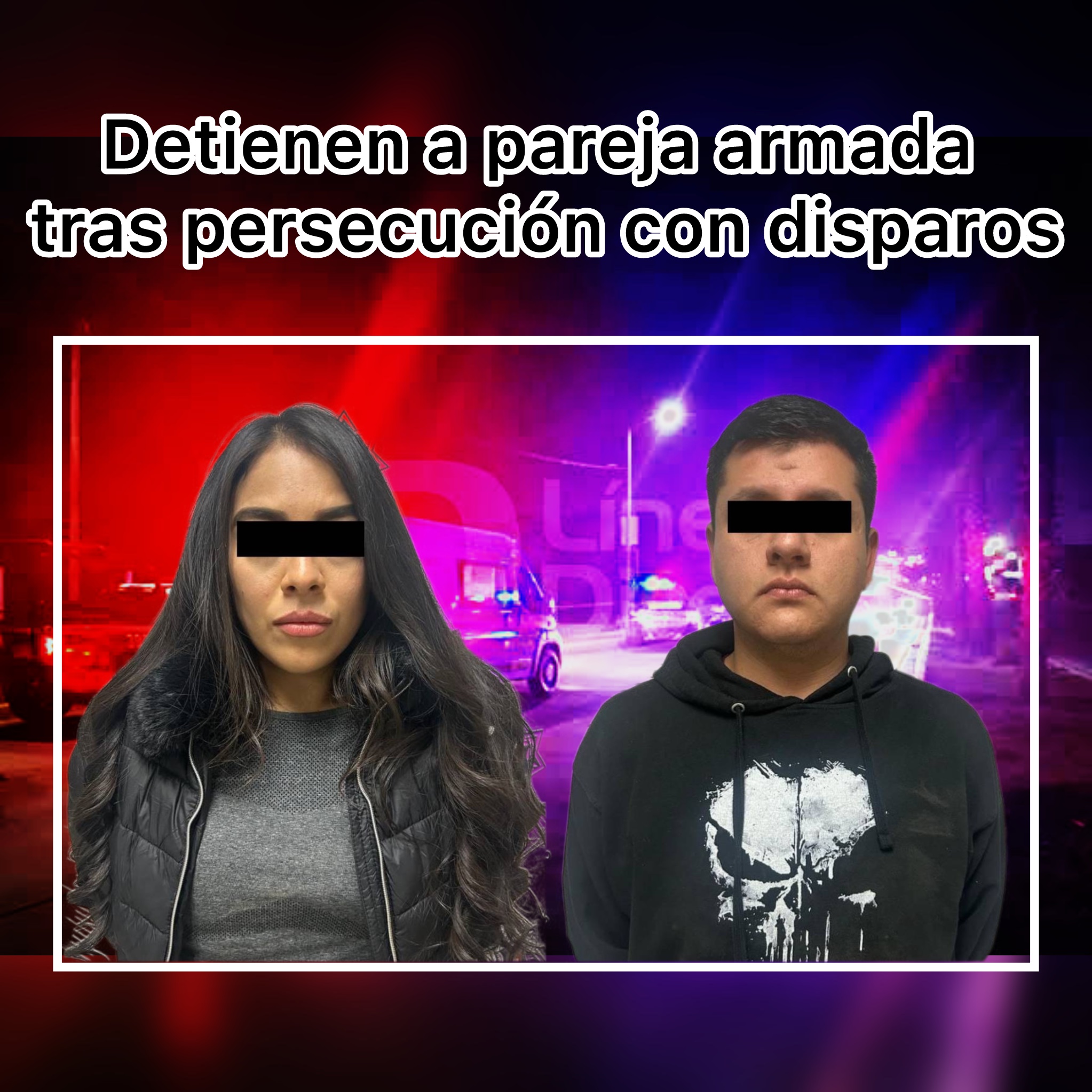 🚨 Persecución con disparos termina con la detención de una pareja; hay un ciudadano lesionado