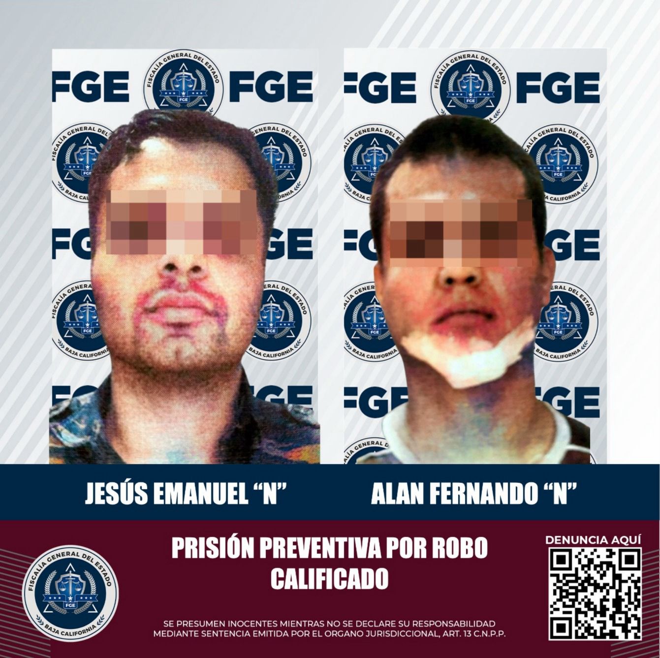 🔵Dos hombres en prisión por robar 100 mil pesos en Tijuana