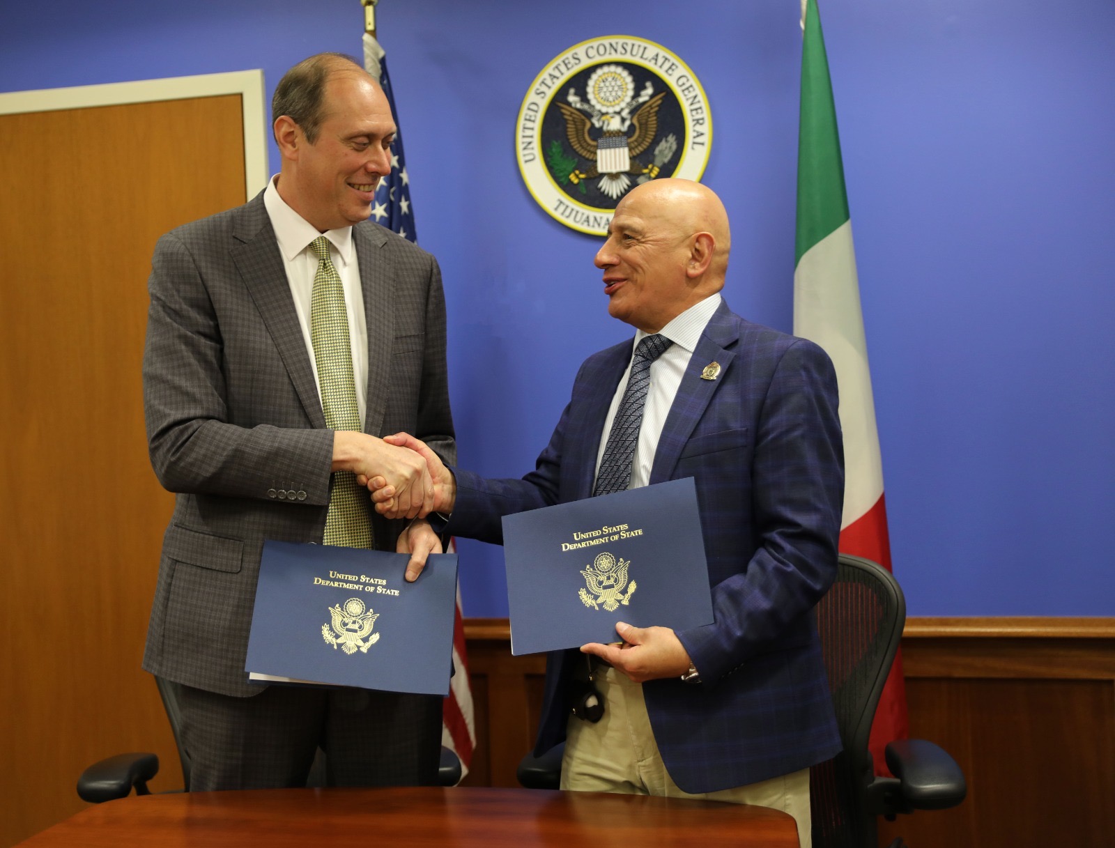 🇺🇸Reafirma SSPCM y el Consulado de Estados Unidos trabajo conjunto en favor de la seguridad en la región🇲🇽