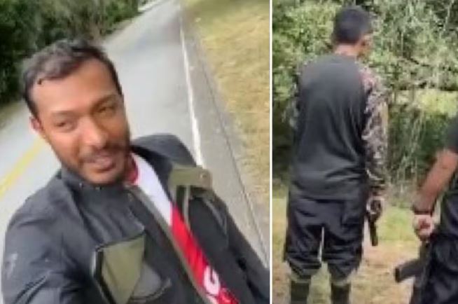 Hombre grabó robo de su moto por parte de la guerrilla en la vía entre Huila y Cauca