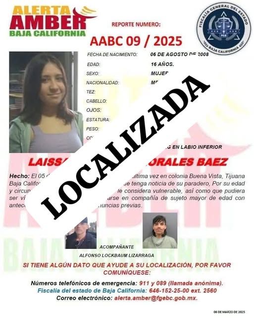 🟣Localiza Policía Municipal a menor reportada como desaparecida