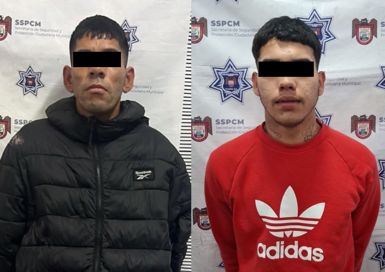 🛑 Capturan a presuntos responsables de dejar mantas con amenazas en Tijuana