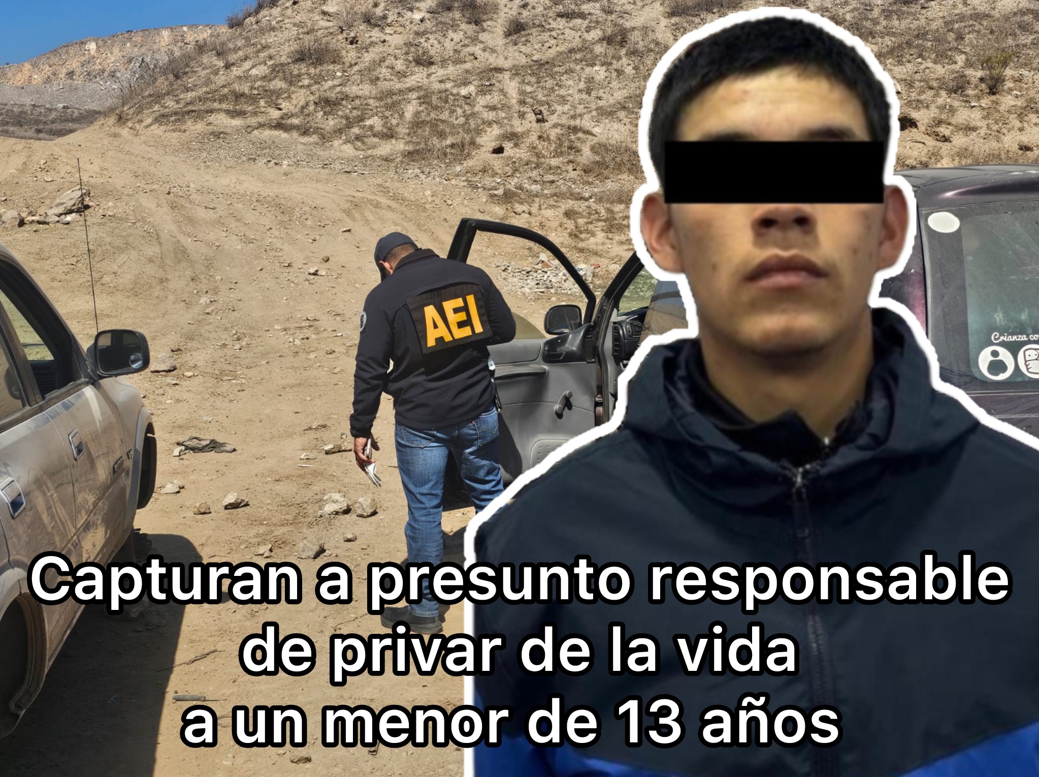 🔴 Capturan a presunto responsable de privar de la vida a un menor de 13 años