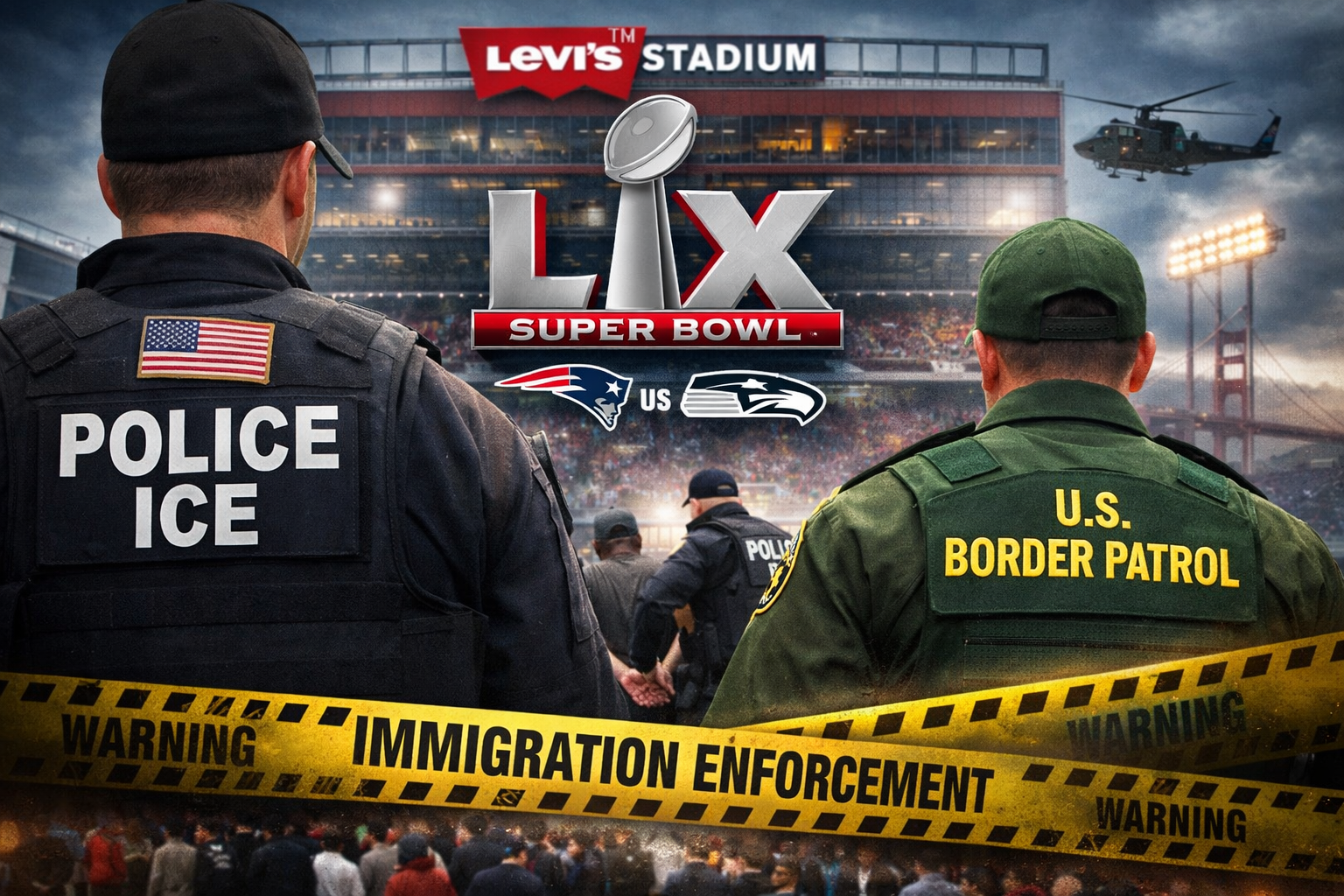 Super Bowl LX bajo la lupa del ICE: temor a redadas y tensión migratoria en California
