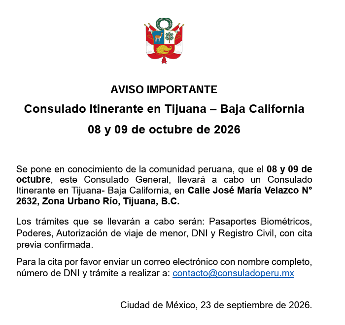 Aviso Consulado